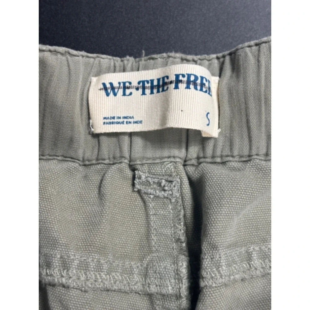 Free People NWOT Drawstring Utility Cargo‎ Pants Khaki/Green Small MSRP $148 - Picture 5 of 6